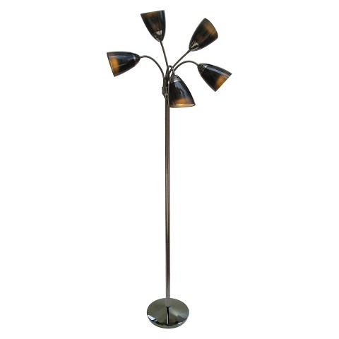 Black Floor Lamp 58 H Black Stack Orb Ceramic Floor Lamp