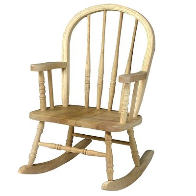 unfinished kids rocking chair