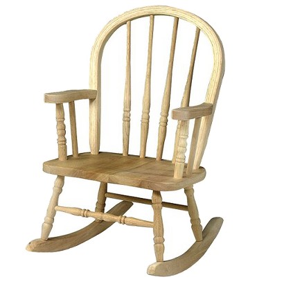 New Kids Rocking Chair Unfinished Windsor Rocker For Sales Price