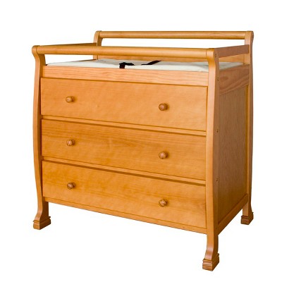 New Davinci Kalani 3 Drawer Changing Table Honey Oak For Sales