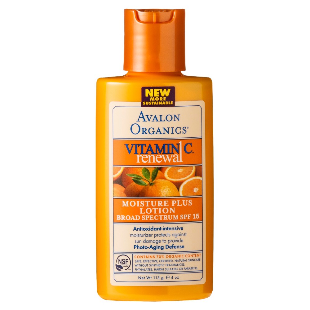 UPC 654749453865 product image for Avalon Vitamin C Moisture Plus Lotion SPF 15- 4oz | upcitemdb.com