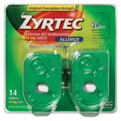 UPC 350580726389 product image for Zyrtec 24 Hour Allergy Relief Tablets - 45 Count | upcitemdb.com