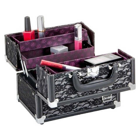 caboodles black makeup case