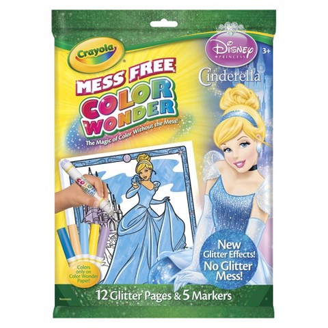 Crayola Color Wonder Disney Princess Cinderella  Markers and Paper