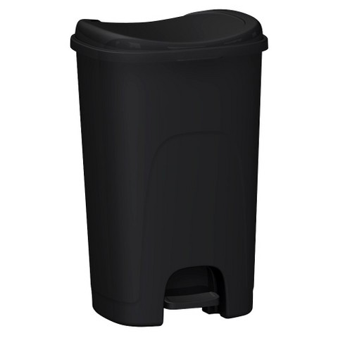 Hefty 13 Gal Step Waste Can Bronze Tar