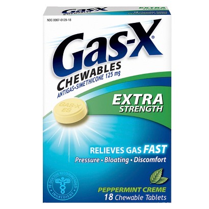UPC 300430017181 product image for Gas-X Extra Strenght Antigas Chewable Tablets - Peppermint Crème (18 | upcitemdb.com