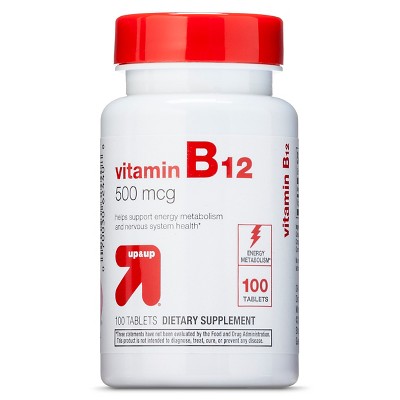 Up & Up™ Vitamin B12 500 Mcg Tablets - 100 Count : Target