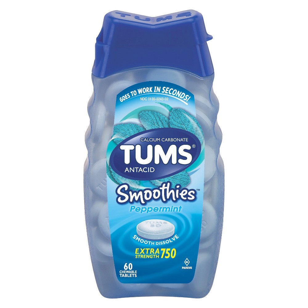 UPC 307667392746 product image for Tums Smoothies Antacid Chewable Tablets 60-pk. - Peppermint | upcitemdb.com