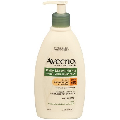 UPC 381370011736 product image for Aveeno Daily Moisturizing Lotion with Broad Spectrum SPF 15 | upcitemdb.com