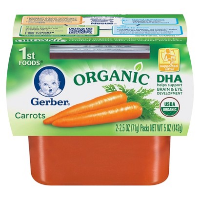 UPC 015000126063 product image for Gerber 1st Foods Organic Carrots - 5 oz. (8 Pack) | upcitemdb.com