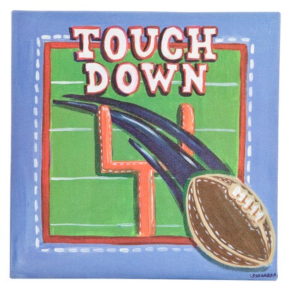 Oopsy Daisy too Sports Football Wall Art - 10x10"