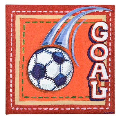 Oopsy Daisy too Sports Soccer Wall Art - 10x10"