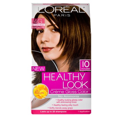 UPC 071249173633 product image for L'Oreal Paris Healthy Look Creme Gloss Color 4G Dark Golden Brown | upcitemdb.com