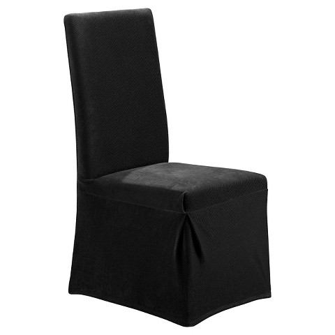 Sure Fit Stretch Pique Long Dining Room Chair Slipcover product ...
