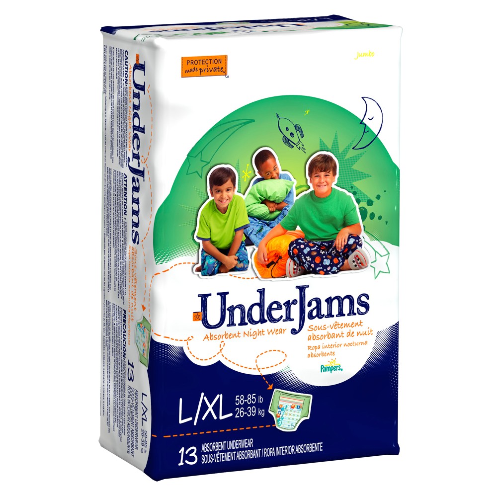 UPC 037000929598 Pampers Underjams Boys (L/xl) Jumbo Pack 11 Count