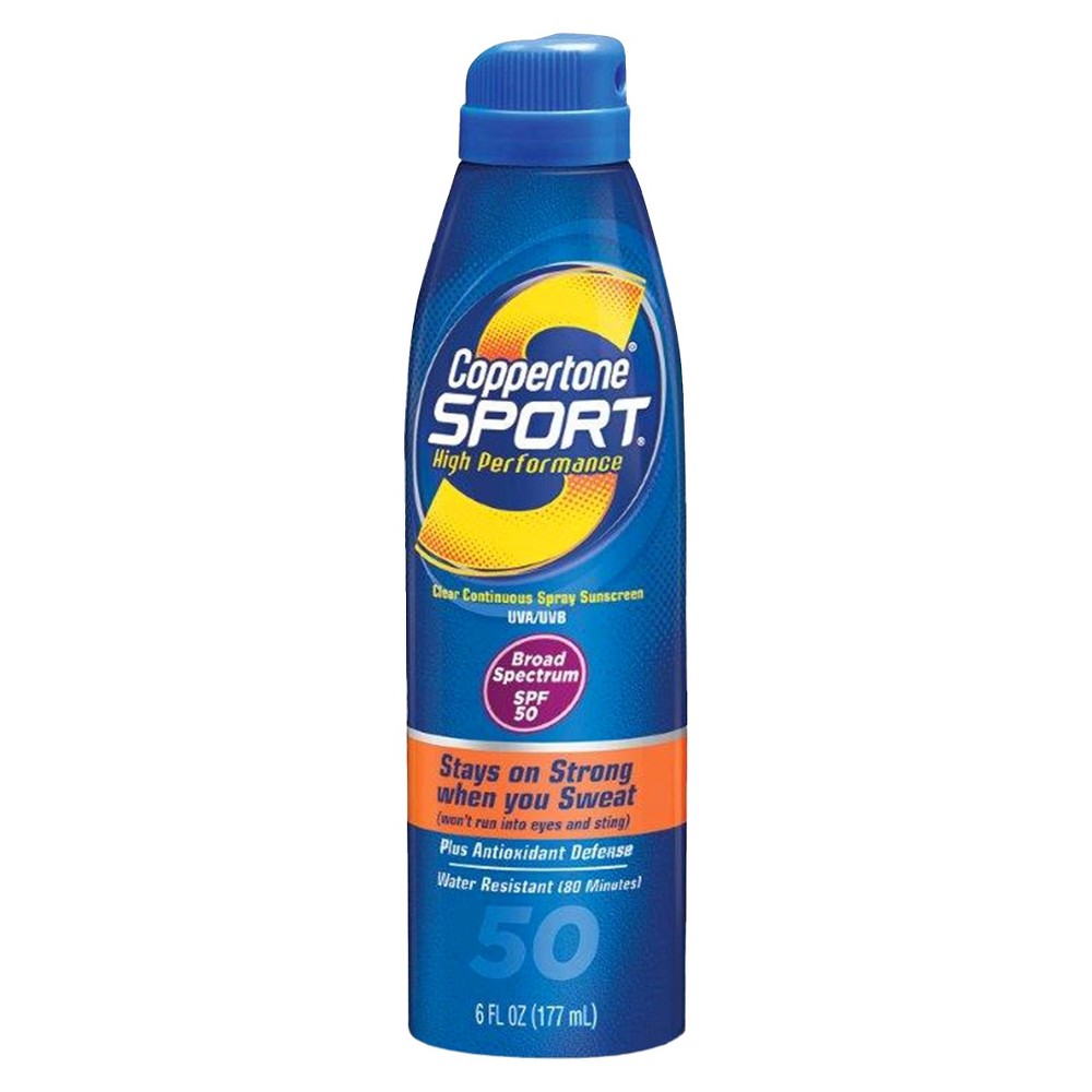 UPC 041100001672 Coppertone Sport Sunscreen Continuous Spray SPF 50 6