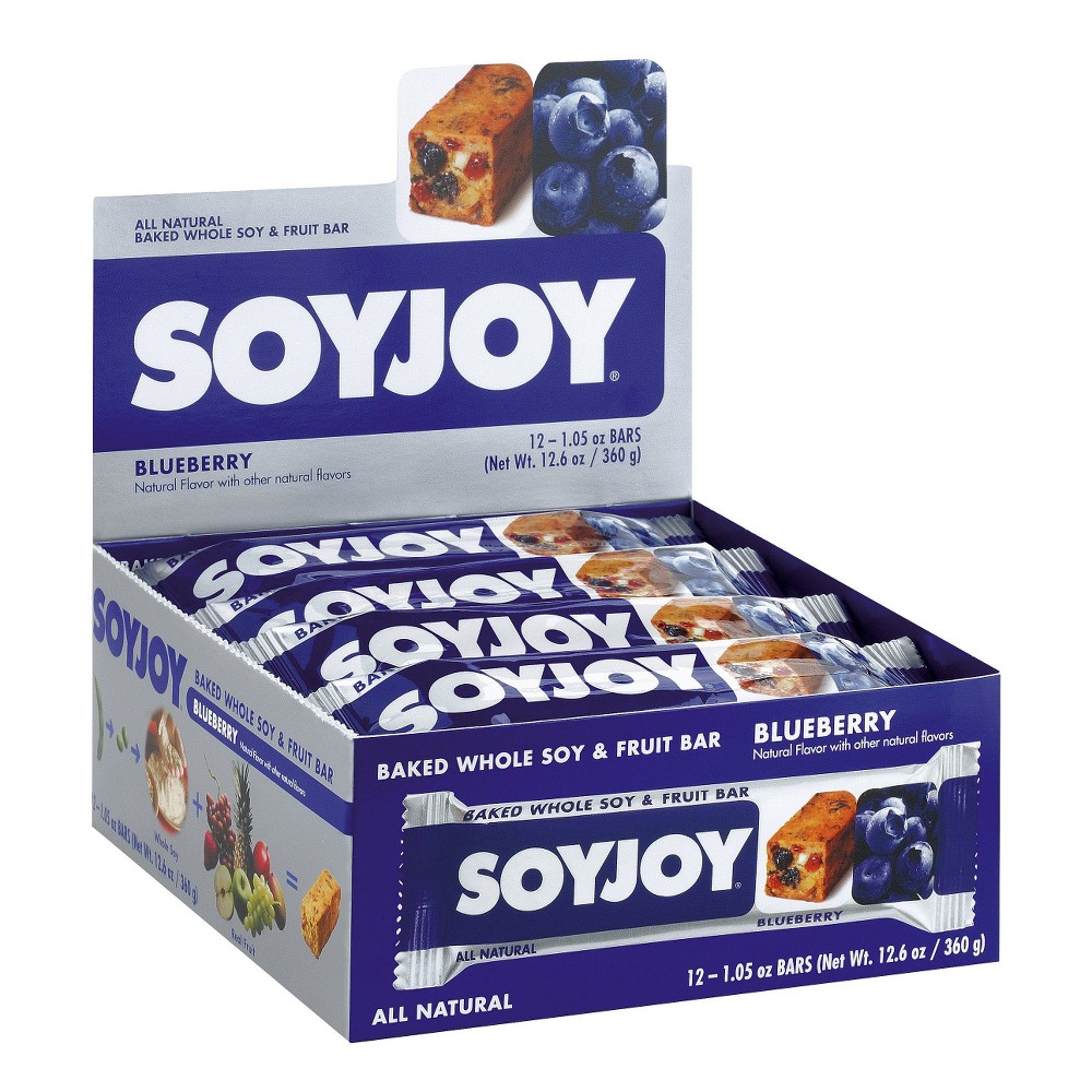 UPC 031604000912 product image for SoyJoy Blueberry Whole Soy and Fruit Bar - 12 Count (1.05 oz) | upcitemdb.com