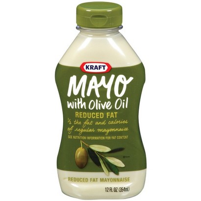 UPC 021000026869 product image for Kraft Reduced Fat Mayonnaise with Olive Oil Squeeze Bottle 12 oz | upcitemdb.com