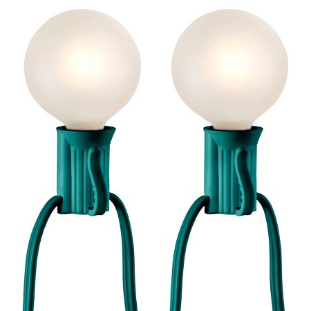 25ct Frosted Globe String Lights - Green string - Room Essentials : Target
