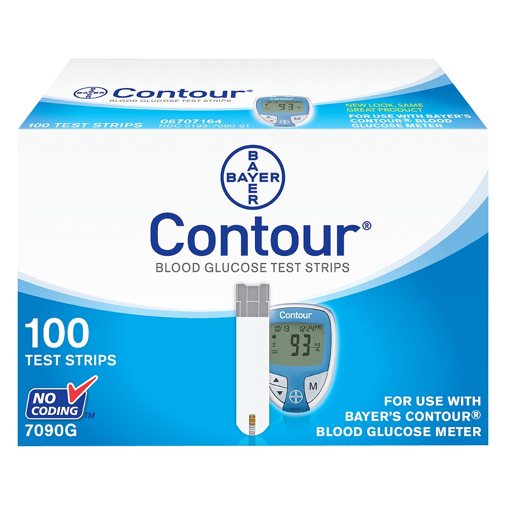 UPC 301937090219 product image for Bayer Contour Blood Glucose Test Strips - 100 Count | upcitemdb.com