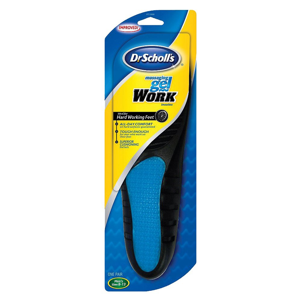 UPC 011017320593 product image for Dr Scholl's Massaging Gel Work Insoles for Men - Size (8-13) | upcitemdb.com