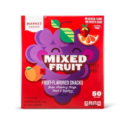 Mixed Fruit Flavored Snacks 50 Count - Market Pa... : Target