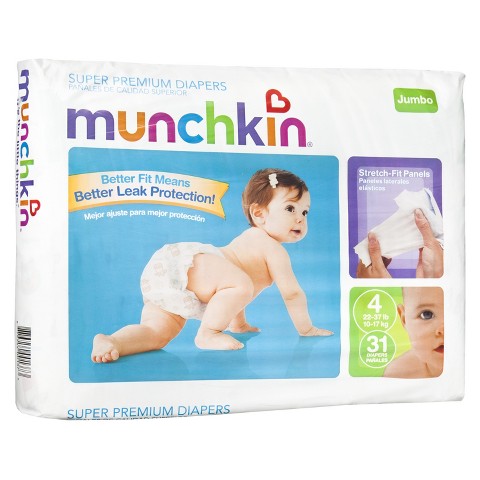 Munchkin Baby Diapers - Jumbo Pack (Select Size) product details page