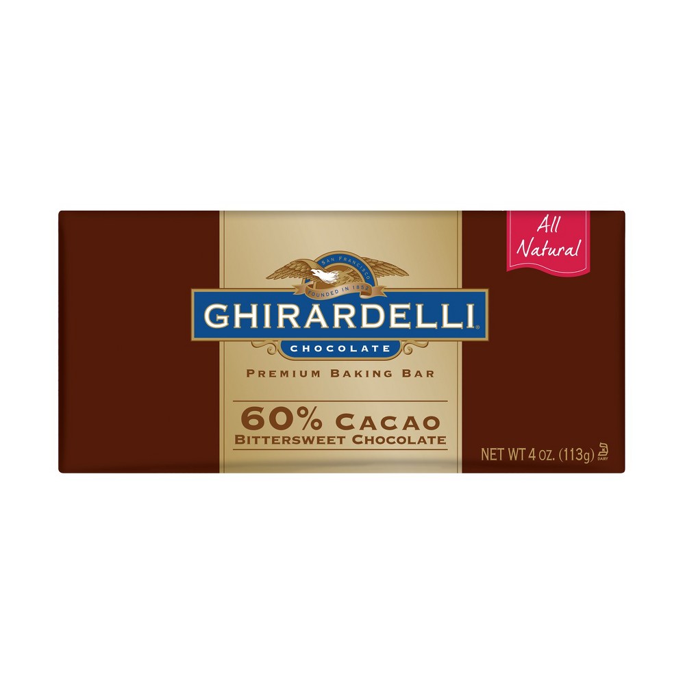 UPC 747599601125 product image for Ghirardelli All Natural Premium Bittersweet Chocolate Baking Bar 4 oz | upcitemdb.com