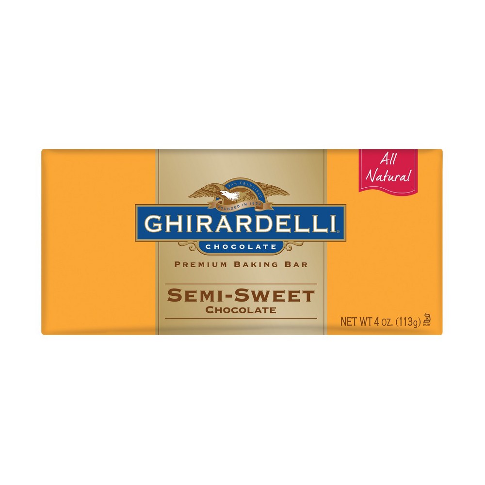 UPC 747599600982 product image for Ghirardelli All Natural Semi-Sweet Chocolate Premium Baking Bar 4 oz | upcitemdb.com