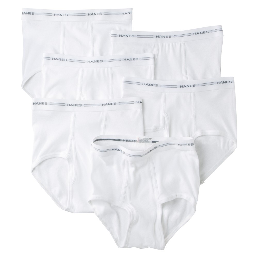 UPC 075338669632 product image for Hanes Boys' White 6-pack Brief Underwear XS(4-5) | upcitemdb.com