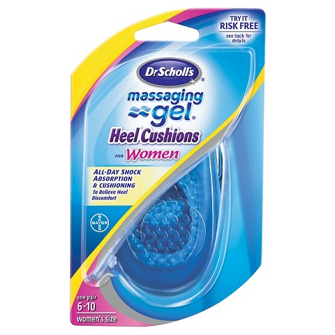 dr scholl's massaging gel heel cushions