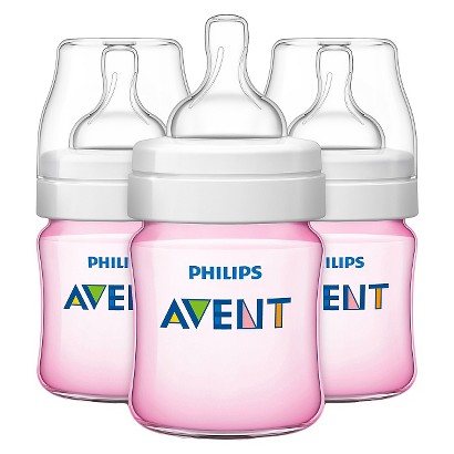 UPC 075020016935 product image for Philips Avent BPA Free Classic 9 Ounce Polypropylene Bottles, Pink, 3- | upcitemdb.com