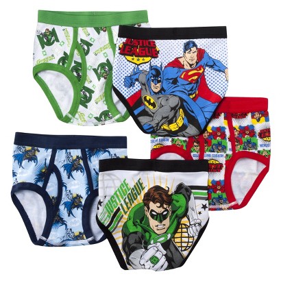 UPC 045299001376 product image for Justice League Boys 5-Pack Brief Set- Assorted 8 | upcitemdb.com