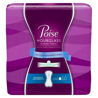 UPC 036000128567 product image for Poise Hourglass Moderate Absorbency Pads - 54 Count | upcitemdb.com