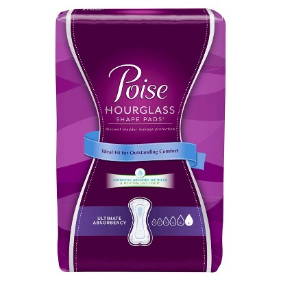 UPC 036000128574 product image for Poise Regular Hourglass Ultimate Absorbency Pads - 27 Count | upcitemdb.com