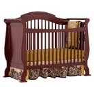 Stork Craft Valentia Fixed Side Convertible Crib - Cherry