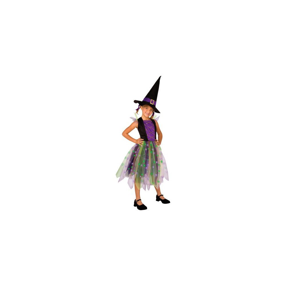 UPC 810091010228 product image for Girl's Light-Up Rainbow Witch Costume | upcitemdb.com