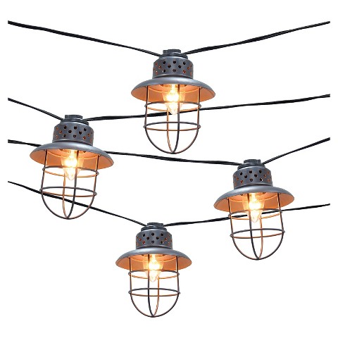 Smith & Hawken Metal Cage String Lights (10ct) : Target