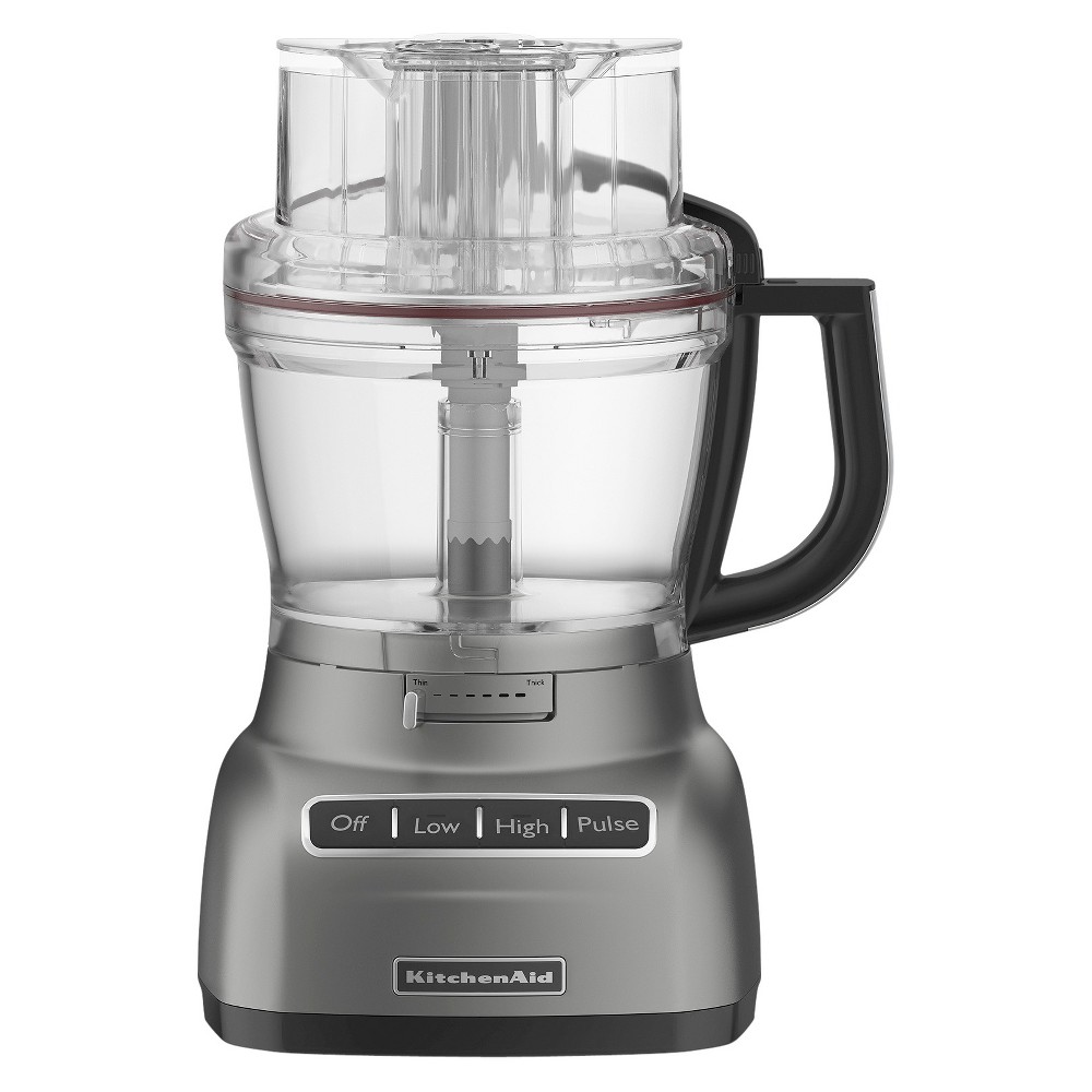 KitchenAid KFP0921CU 9-Cup Food Processor, Silver