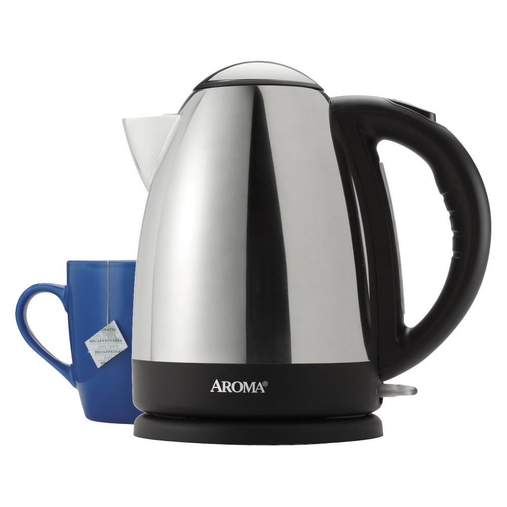 UPC 021241111256 product image for Aroma Hot H20 X-Press 7-Cup Stainless Steel Electric Kettle | upcitemdb.com