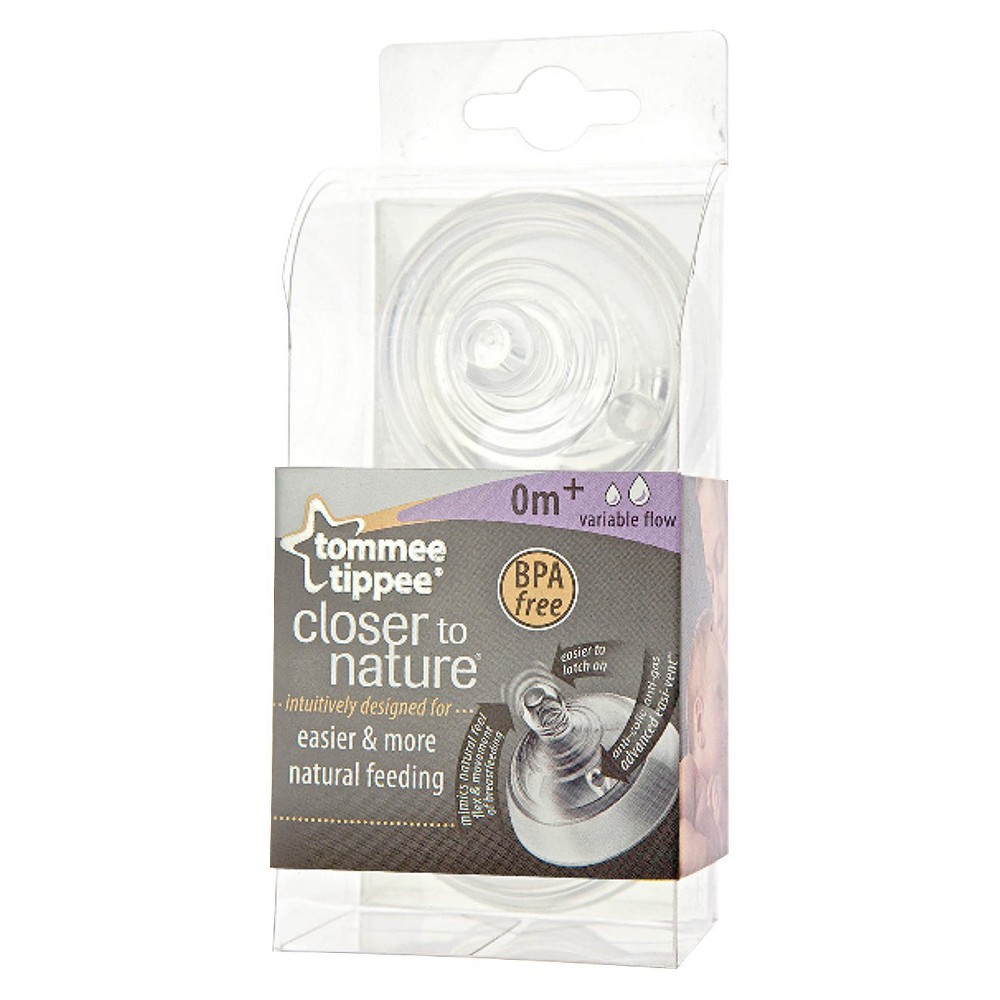 UPC 666519220409 product image for Tommee Tippee Closer To Nature Variable Flow Nipples (2pk) | upcitemdb.com