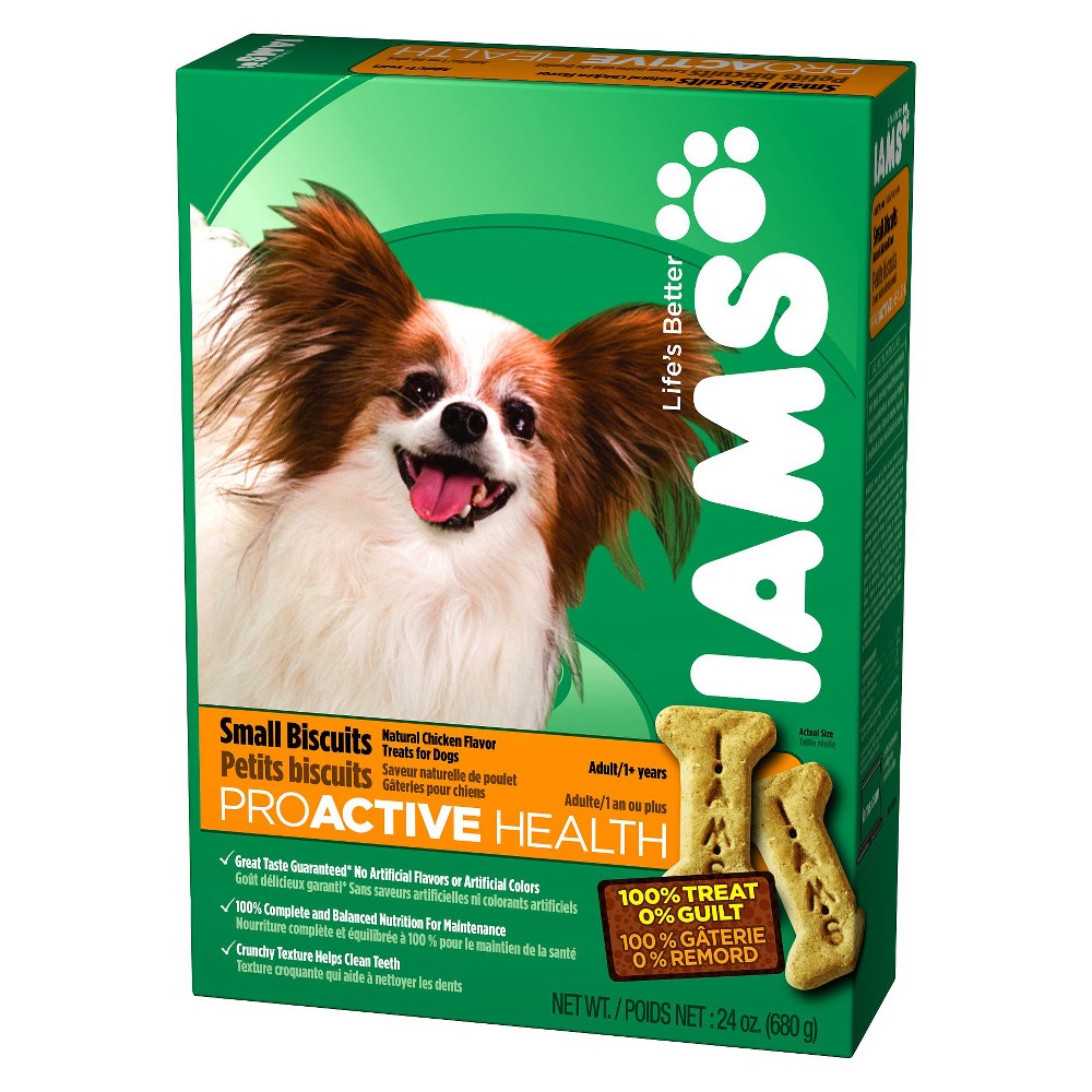 UPC 019014191246 product image for Iams ProActive Health Adult Small Biscuit Dog Treats 24 Oz | upcitemdb.com