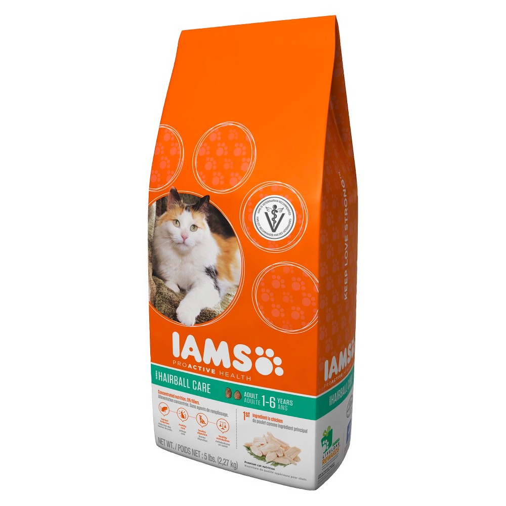 UPC 019014612420 product image for Iams ProActive Health Adult Hairball Care Dry Cat Food 5 lbs | upcitemdb.com
