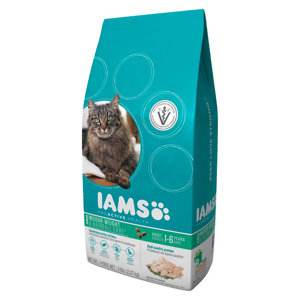 UPC 019014612789 product image for Iams ProActive Health Adult Indoor Weight & Hairball Care Dry Cat Food 5 lbs | upcitemdb.com