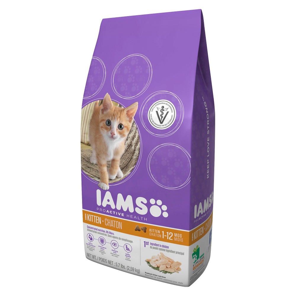 UPC 019014612505 product image for Iams ProActive Health Dry Kitten Food 5.7 lbs | upcitemdb.com
