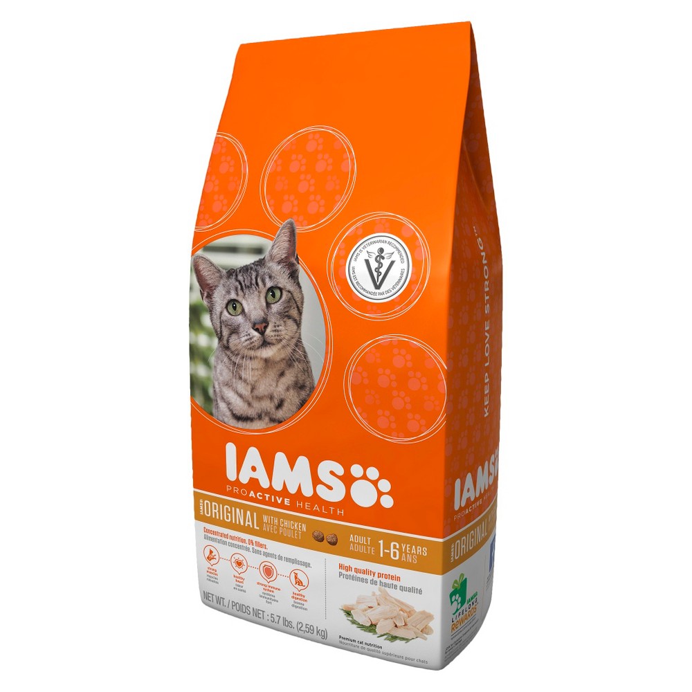 UPC 019014612499 product image for Iams ProActive Health Adult original with Chicken Dry Cat Food 5.7 lbs | upcitemdb.com