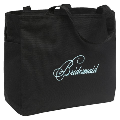 Bridesmaid Diamond Wedding Gift Tote BagBlack : Target