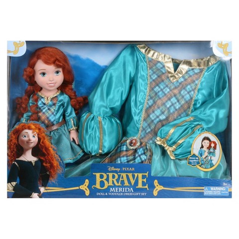 Disney Princess Merida Doll & Toddler Dress Gift Set