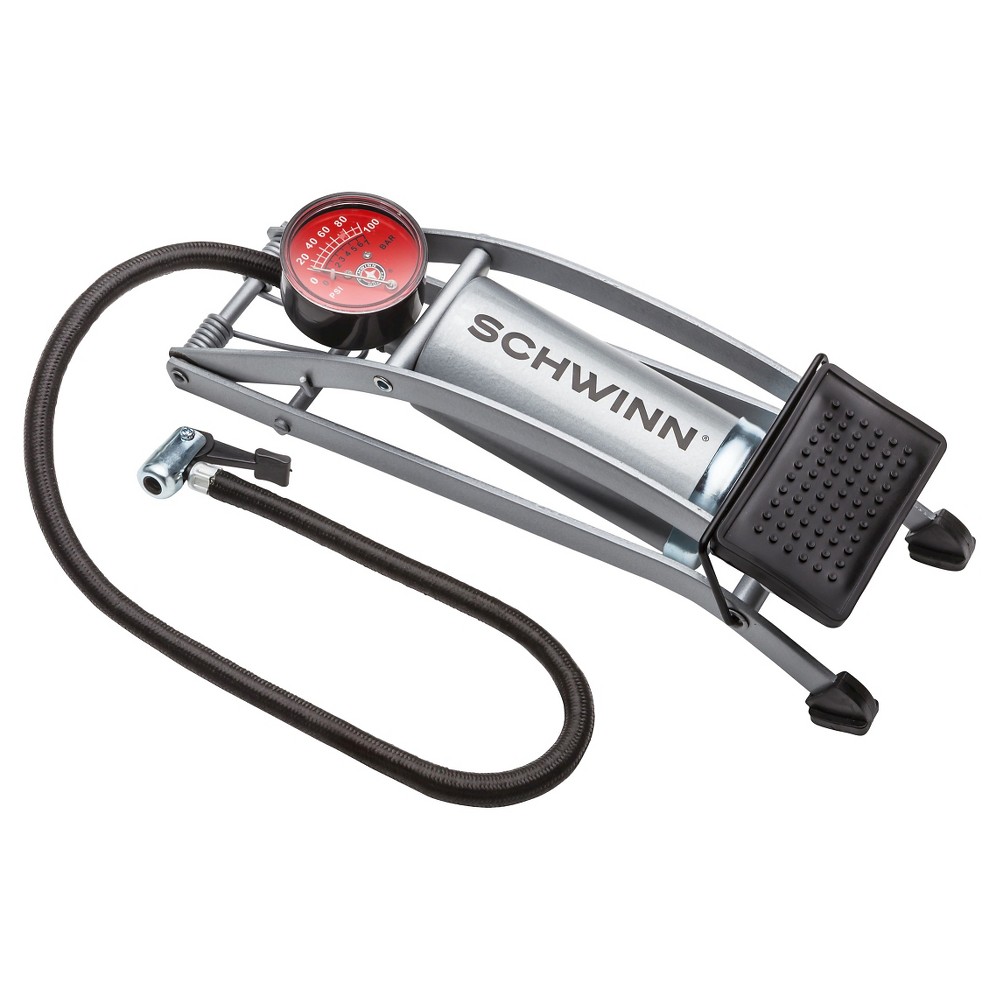 UPC 026599752359 product image for Schwinn Bike Deluxe Foot Pump- Silver | upcitemdb.com