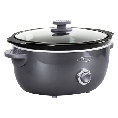 Bella 13973 5 Qt. Programmable Polished Stainless Steel Slow